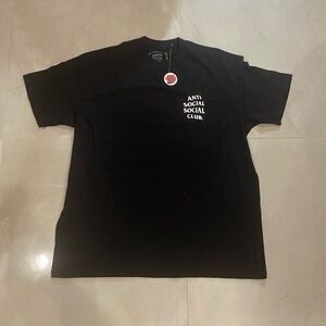 Anti Social Social Club Black Tee + Sticker Pack